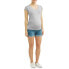 Oh! Mamma T-Shirt 2X Women's Grey V-Neck Flattering Side Ruching Solid Print