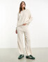 Фото #4 товара Only ribbed knit pullover co-ord in cream