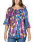 Фото #1 товара Women's Floral Losse Fit Tunic Top