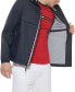 Men's Stretch Hooded Zip-Front Rain Jacket