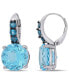 ფოტო #1 პროდუქტის Blue Topaz (15-1/4 ct.t.w.) Drop Earrings in Sterling Silver