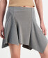 ფოტო #3 პროდუქტის Juniors' Asymmetric-Pleat Side-Zip Skirt