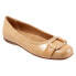 Trotters Sizzle T1251-180 Womens Beige Narrow Leather Ballet Flats Shoes 6