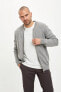 Фото #1 товара Кардиган Defacto Slim Fit Bomber Zip