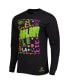 Фото #3 товара Men's Black LA Galaxy Papel Picado Long Sleeve T-shirt