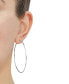 ფოტო #2 პროდუქტის Polished Continuous Hoop Earrings in 14k White Gold