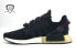 Фото #3 товара Adidas NMD V2 Core Black Gold Metallic Youth Size 7 Classic Running Shoes FW8048