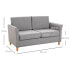 Doppelsofa 833-653GY