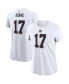 Фото #1 товара Women's Davante Adams White Las Vegas Raiders Player Name & Number T-shirt