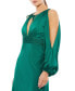 Women's Ieena Tied Keyhole Cold Shoulder Bishop Sleeve Gown