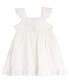 ფოტო #3 პროდუქტის Baby Girls Tiered Eyelet Round Neck Dress