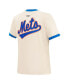 Фото #4 товара Women's Cream New York Mets Retro Classic Ringer T-shirt