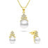 Фото #1 товара Колье Brilio Silver Pearl Charm Gold Plated Necklace