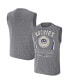 Фото #1 товара Men's Darius Rucker Collection by Charcoal Distressed Colorado Rockies Relaxed-Fit Muscle Tank Top