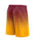 Men's Burgundy/Gold Washington Commanders Ombre Shorts