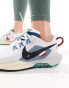 Nike Running Reactx Pegasus Trail 5 trainers in white and blue