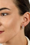Charming bronze earrings with zircons EA531R