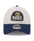 ფოტო #2 პროდუქტის Men's Khaki, Navy Denver Nuggets Throwback Patch Trucker 9FORTY Adjustable Hat