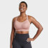 Фото #2 товара Women's High Support Embossed Racerback Run Sports Bra - All in Motion Clay