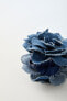 Фото #4 товара Заколка для волос, с джинсовым цветком ZARA
