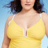 Фото #2 товара Women's Crepe U-Wire One Piece Swimsuit - Shade & Shore Yellow 16