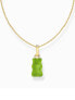 Фото #2 товара Thomas Sabo KE2209-414-6-L45V Gold-plated chain w. green Goldbears pendant