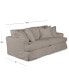 Brenalee 93" Performance Fabric Slipcover Sofa with Four Pillows