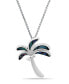 Фото #1 товара Macy's abalone Inlay Palm Tree Necklace