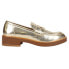 Фото #1 товара Chinese Laundry Porter Metallic Loafers Womens Gold BPRD2AP8D