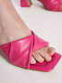 Simply Be Wide Fit soft padded mules in pink