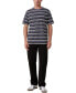 Фото #4 товара Men's Loose Fit Stripe T-shirt