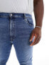 Фото #9 товара Levi's Big & Tall 512 slim taper jeans in mid blue