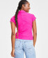 Фото #4 товара Women's Cap-Sleeve Essential Polo, Created for Macy's