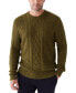 Фото #5 товара Men's Classic-Fit Cable-Knit Crewneck Sweater