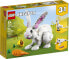 Фото #1 товара LEGO Creator 3-in-1 31133 Das weie Kaninchen mit tierischen Figurenfischen, Dichtungen und Papageien