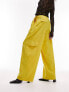 Topshop Tailored utility style trouser in acid yellow