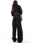 Tommy Jeans baggy taping trackpants in black XXXL - фото #6