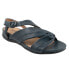 Фото #2 товара Softwalk Tieli S2109-400 Womens Blue Extra Wide Leather Strap Sandals Shoes