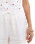 Фото #3 товара Cotton On relaxed shorts in linen look white