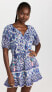 Фото #2 товара Bell Women's Roxy Mini Dress, Blue Floral Size XS (2)