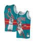 Фото #2 товара Men's Grant Hill Teal Detroit Pistons Hardwood Classics Player Tank Top