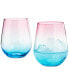 Фото #1 товара Ombre Drink Glasses, Set of 2, Created for Macy's