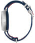 ფოტო #2 პროდუქტის Men's GG2570 Swiss Blue-Red-Blue Web Nylon Strap Watch 41mm YA142304