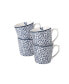 Фото #1 товара Blueprint Collectables 9 Oz Floris Mugs in Gift Box, Set of 4
