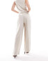 ASOS DESIGN premium trouser with linen in natural Бежевый, 36 - фото #3