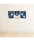 Фото #3 товара Blast Off to Outer Space - Wall Art 7.5 x 10 in Set of 3 Signs Wash Brush Flush