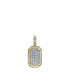 ფოტო #2 პროდუქტის Regent Tag Natural Baguette Cut Diamond Pendant (0.9 cttw) in 14k Yellow Gold for Women & Men