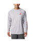 Men's Gray Alabama Crimson Tide Terminal Tackle Omni-Shade Raglan Long Sleeve T-shirt