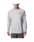 Фото #1 товара Men's Gray Alabama Crimson Tide Terminal Tackle Omni-Shade Raglan Long Sleeve T-shirt