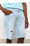 Фото #14 товара Шорты мужские LC WAIKIKI Классические из джинсовой ткани